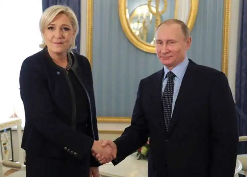 MARINE LE PEN E VLADIMIR PUTIN