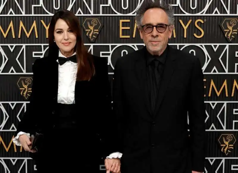 monica bellucci e tim burton agli emmy 1