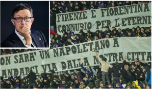 NARDELLA STRISCIONE TIFOSI FIORENTINA