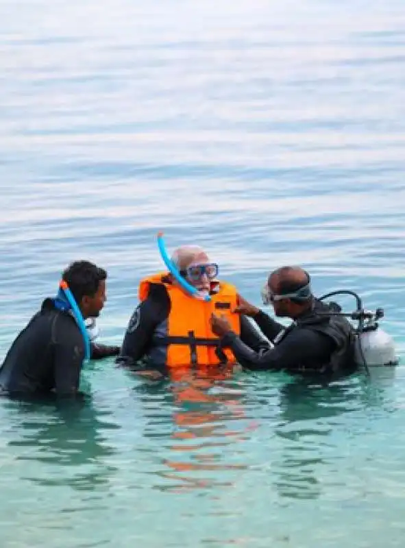 narendra modi nelle isole laccadive 1