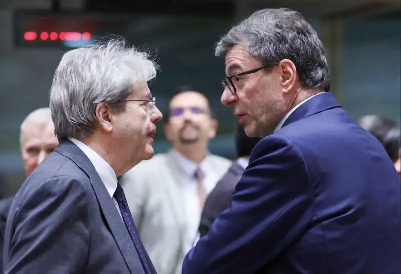 PAOLO GENTILONI - GIANCARLO GIORGETTI 