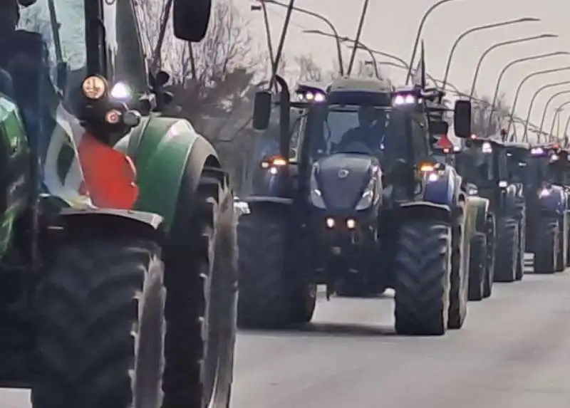 protesta degli agricoltori a pescara