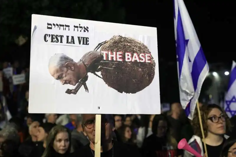 proteste contro netanyahu 