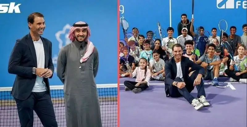 RAFA NADAL AMBASCIATORE DEL TENNIS SAUDITA 