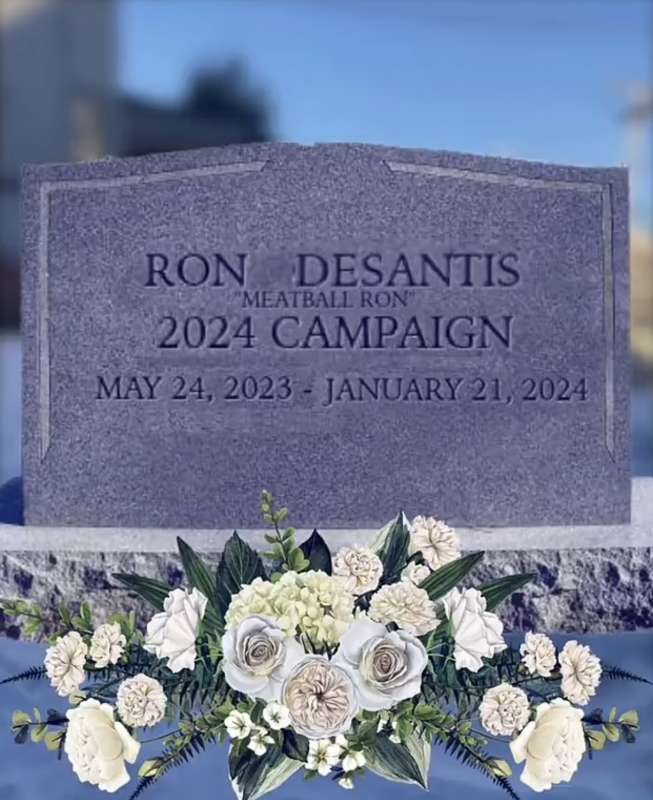 ron desantis si ritira meme 13