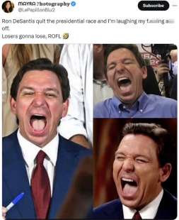 ron desantis si ritira meme 15