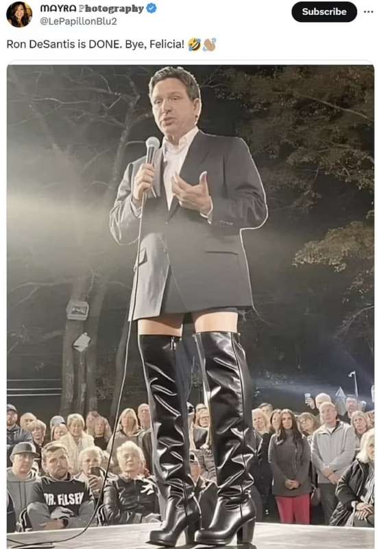 ron desantis si ritira meme 16