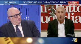 scontro tra marco travaglio e mario sechi a otto e mezzo 2