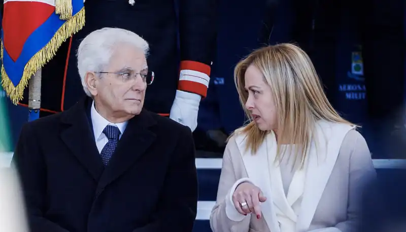 sergio mattarella e giorgia meloni