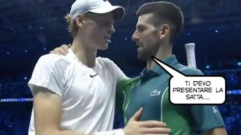 SINNER - DJOKOVIC MEME