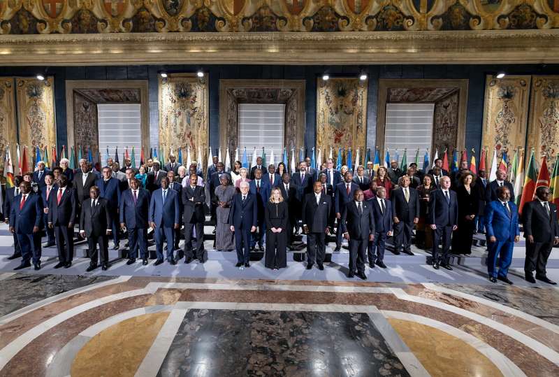 SUMMIT ITALIA AFRICA AL QUIRINALE