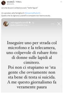 tweet su giovanna pedretti 1