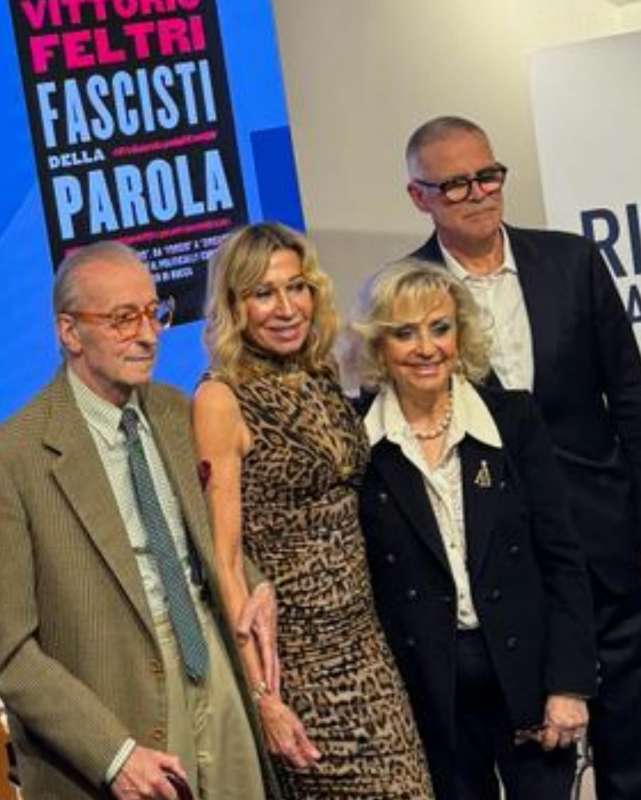 vittorio feltri melania rizzoli daniela iavarone alberto zangrillo presentazione libro fascisti della parola