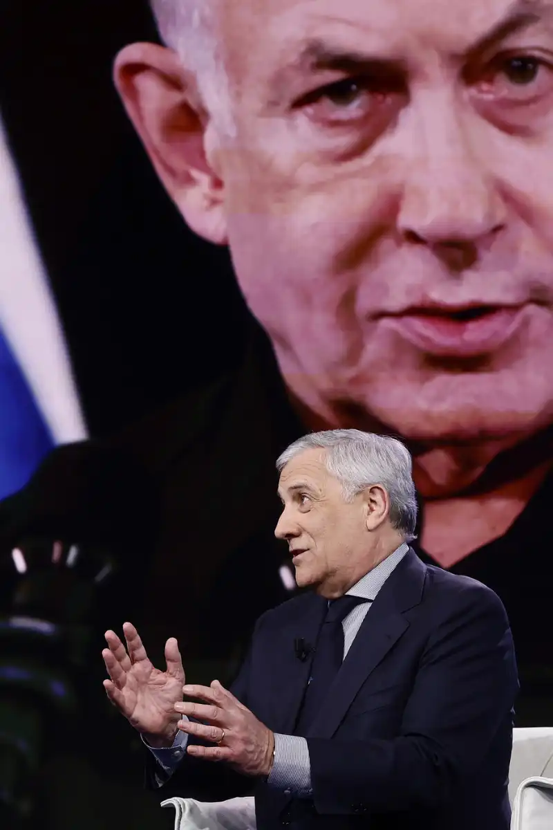 antonio tajani benjamin netanyahu - foto lapresse