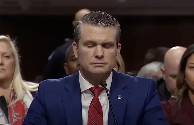 audizione di pete hegseth al senato.   