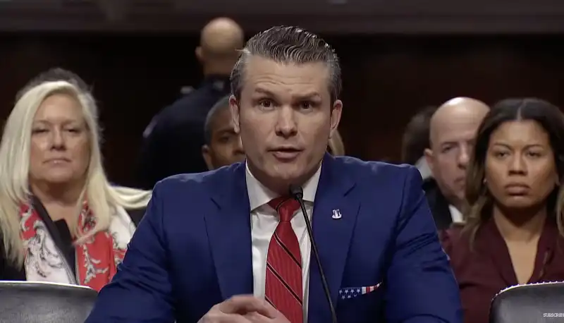 audizione di pete hegseth al senato.     