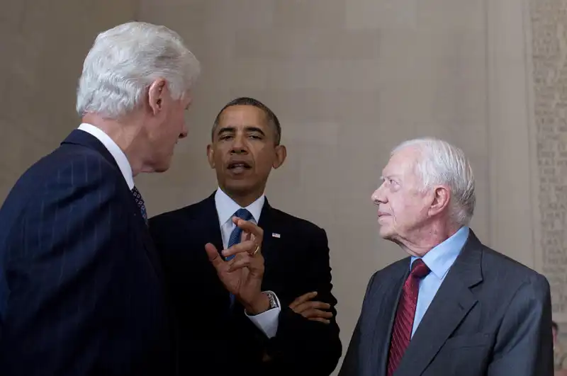 BILL CLINTON - BARACK OBAMA - JIMMY CARTER