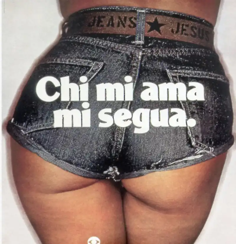 chi mi ama mi segua   oliviero toscani per jesus jeans