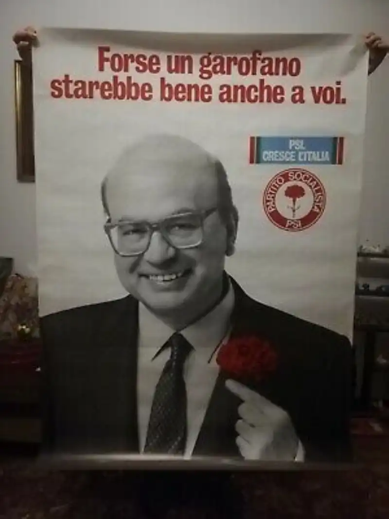 craxi manifesto elettorale