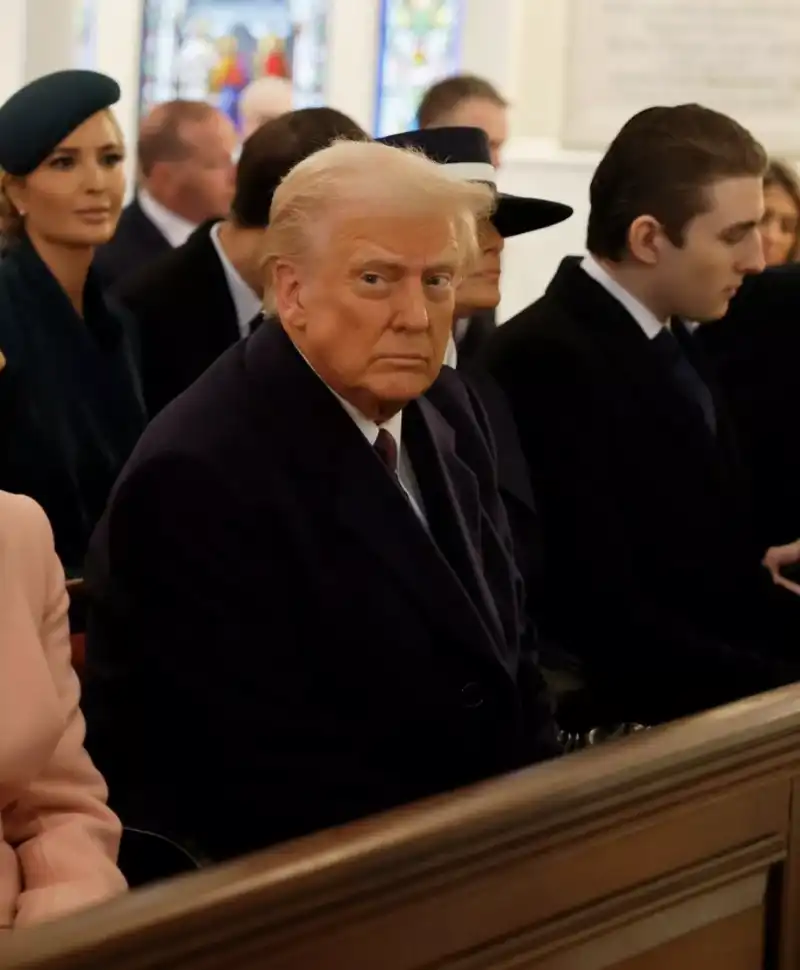 donald trump alla National Cathedral di Washington