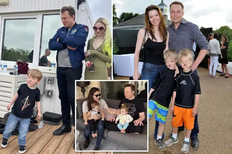 elon musk famiglie 