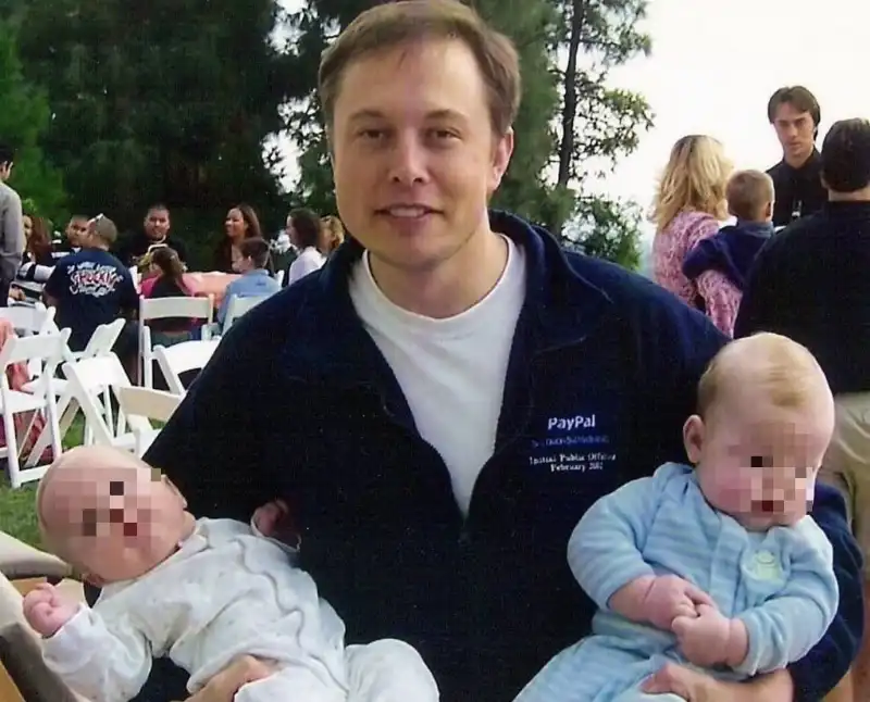 elon musk gemelli xavier e griffin 20 anni fa 