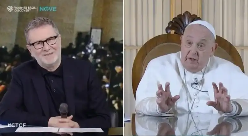 fabio fazio   papa francesco  