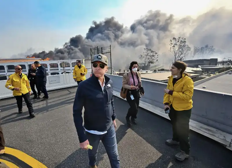 gavin newsom   incendio los angeles