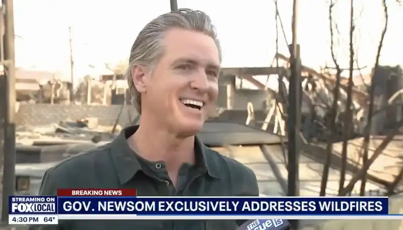 gavin newsom ride e balletta in diretta tv 2