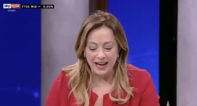 GIORGIA MELONI A SKYTG24