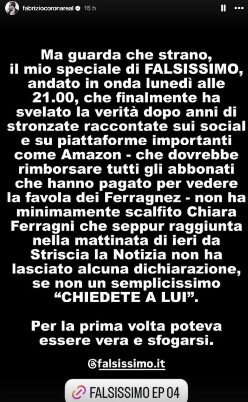 i post di fabrizio corona contro chiara ferragni 4