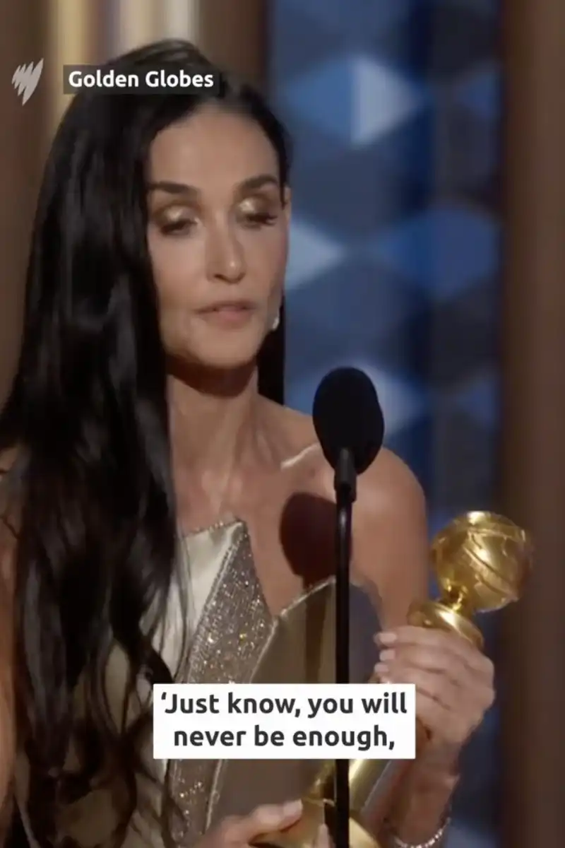 il discorso di demi moore ai golden globe 6