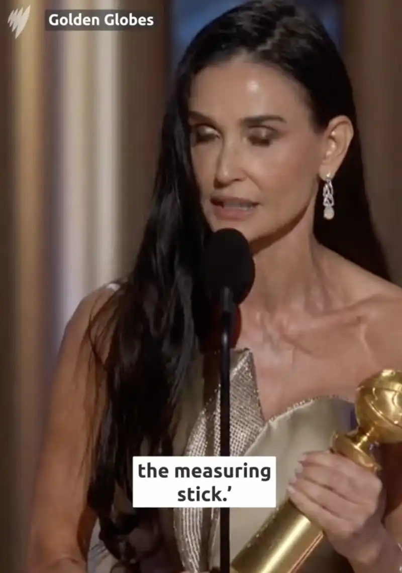 il discorso di demi moore ai golden globe 7