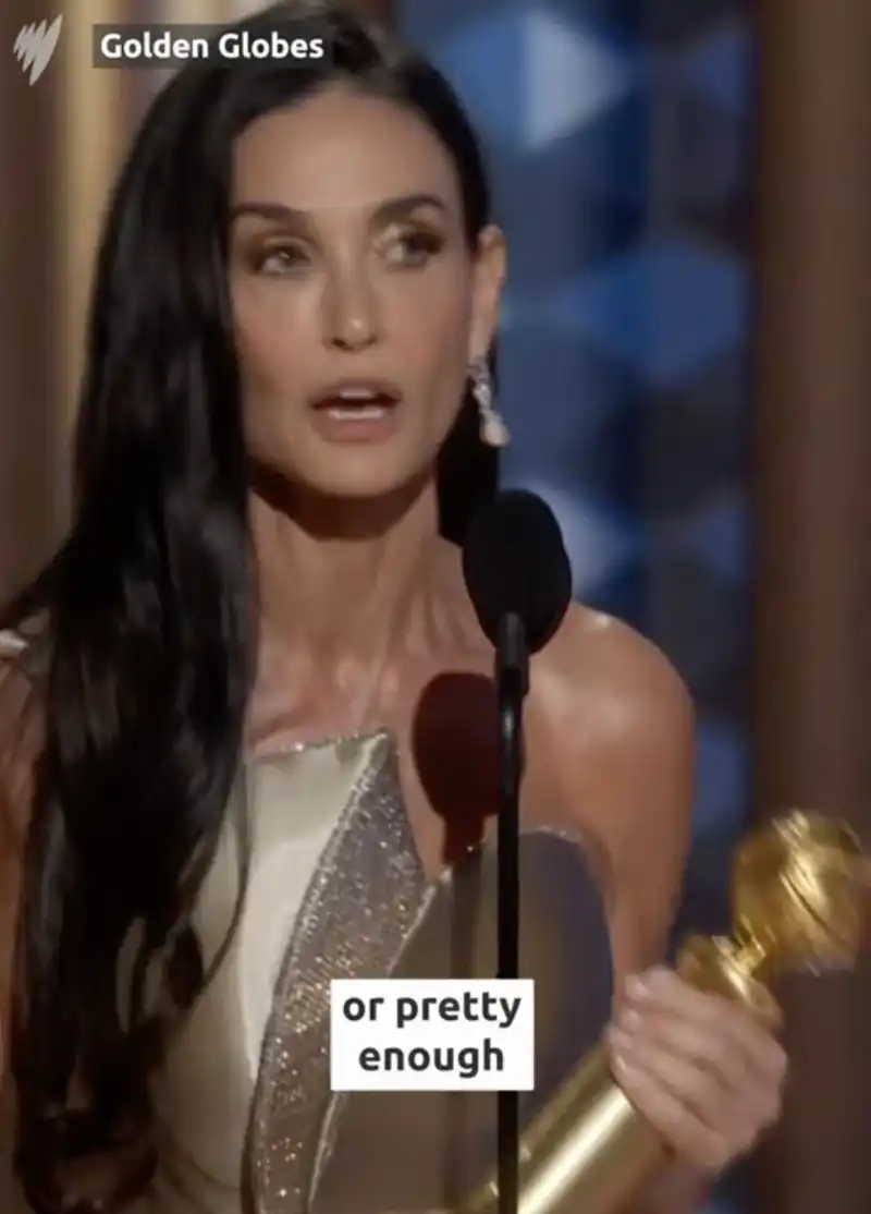 il discorso di demi moore ai golden globe 9