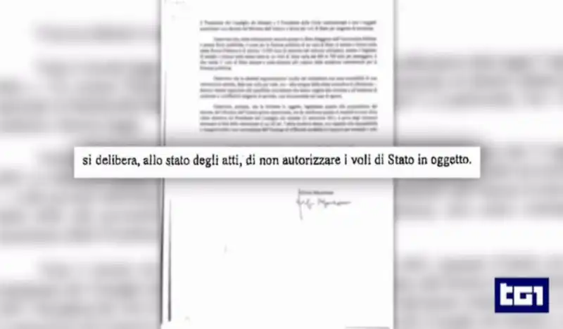 il servizio del tg1 sui voli di stato di francesco lo voi    