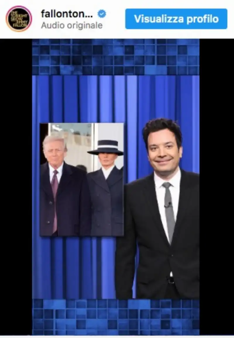 jimmy fallon spernacchia melania trump per il cappello 3