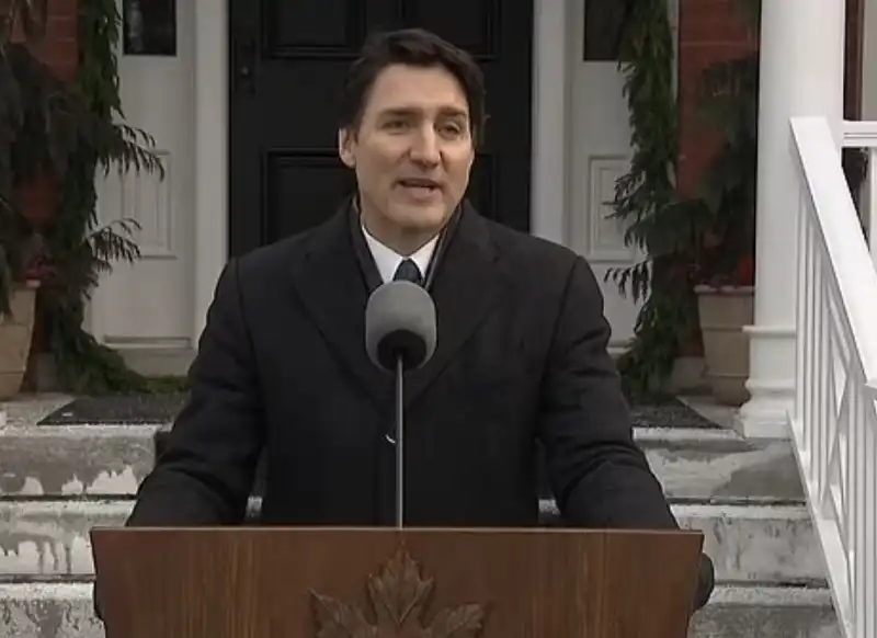 JUSTIN TRUDEAU ANNUNCIA LE DIMISSIONI 