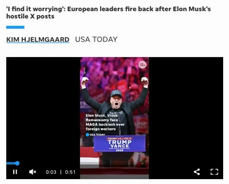 l'articolo di usa today che drudge report ha titolato come la troia più grande del mondo in riferimento a elon musk