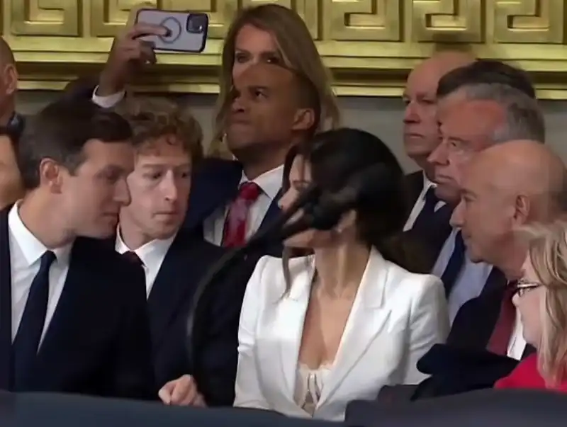 lauren sanchez mark zuckerberg all inauguration day del secondo mandato di donald trump 1