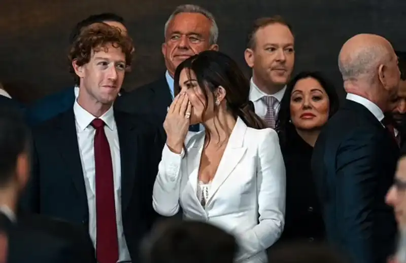 lauren sanchez mark zuckerberg all inauguration day del secondo mandato di donald trump 2