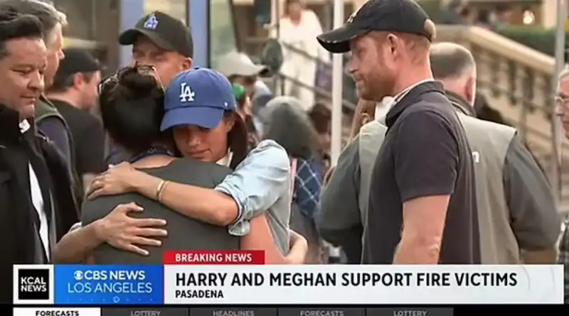 meghan markle e il principe harry tra gli sfollati degli incendi di los angeles 6