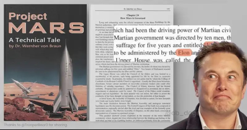 project mars   il libro che parla di elon governatore di marte