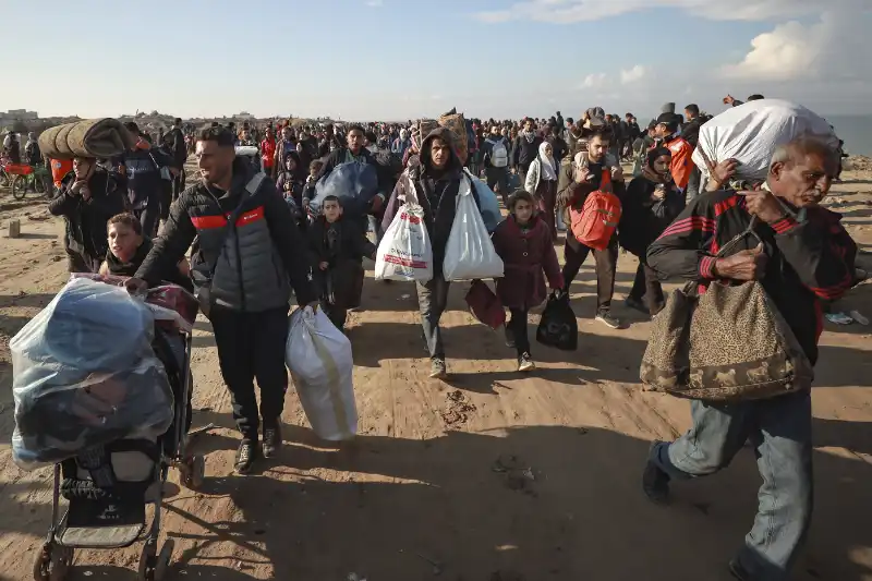 striscia di gaza   il controesodo dal sud al nord della striscia   foto lapresse   27