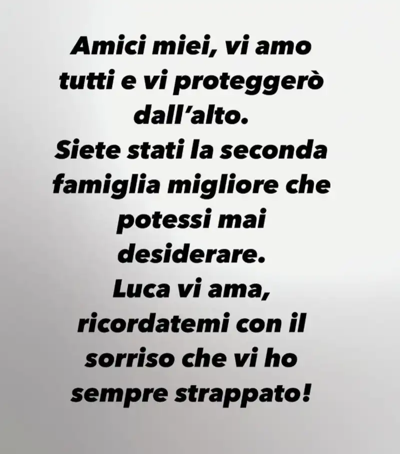 ULTIMI MESSAGGI DI LUCA PALMEGIANI - 2