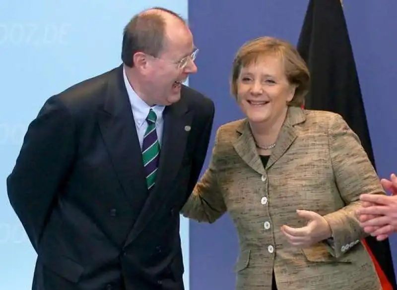 ANGELA MERKEL E PEER STEINBRUECK 