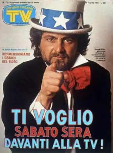 BEPPE GRILLO COPERTINA DI TV SORRISI E CANZONI jpeg