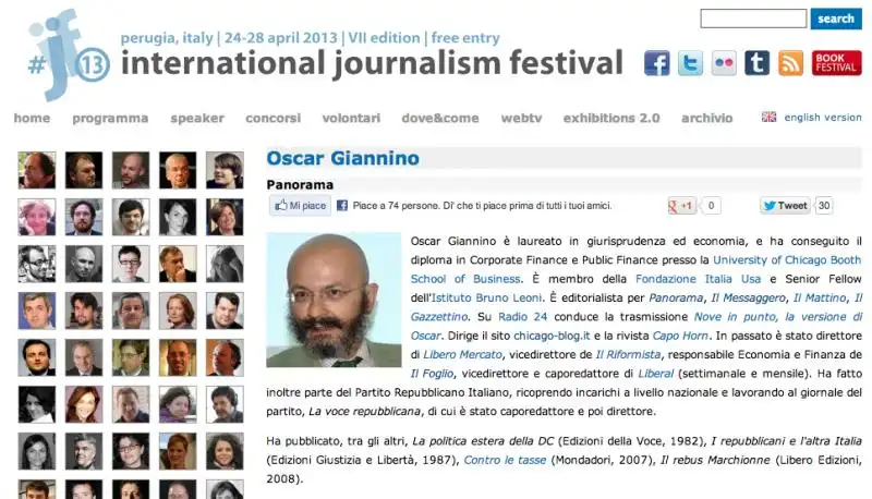 FESTIVAL DI GIORNALISMO CURRICULUM FALSO 