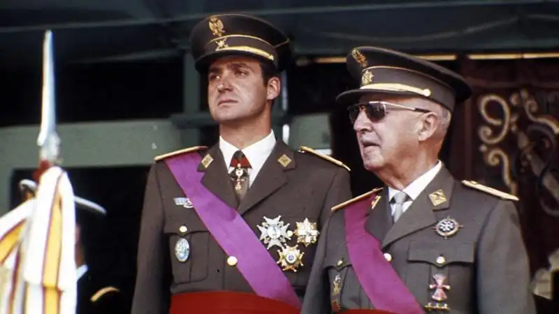 FRANCISCO FRANCO E RE JUAN CARLOS DI BORBONE