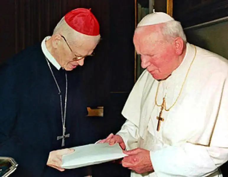 HANS HERMANN GROER CON PAPA WOJTYLA