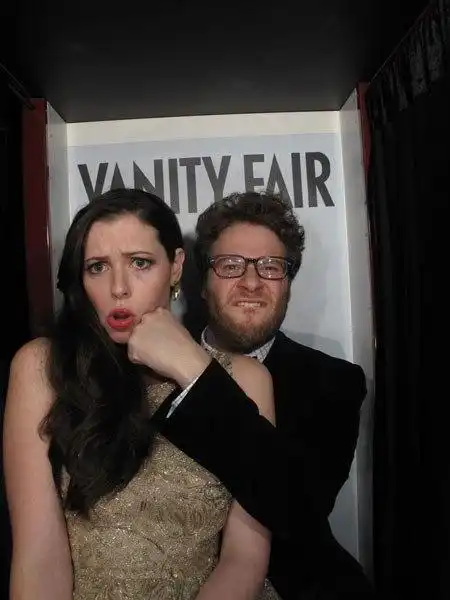 Lauren Miller and Seth Rogen 